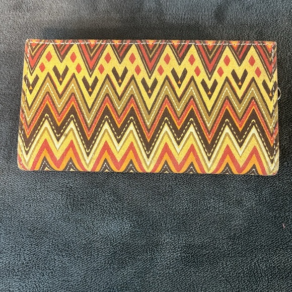 Textile Pattern Design Multicolor Printed Women's Wallet - Picture 2 of 7